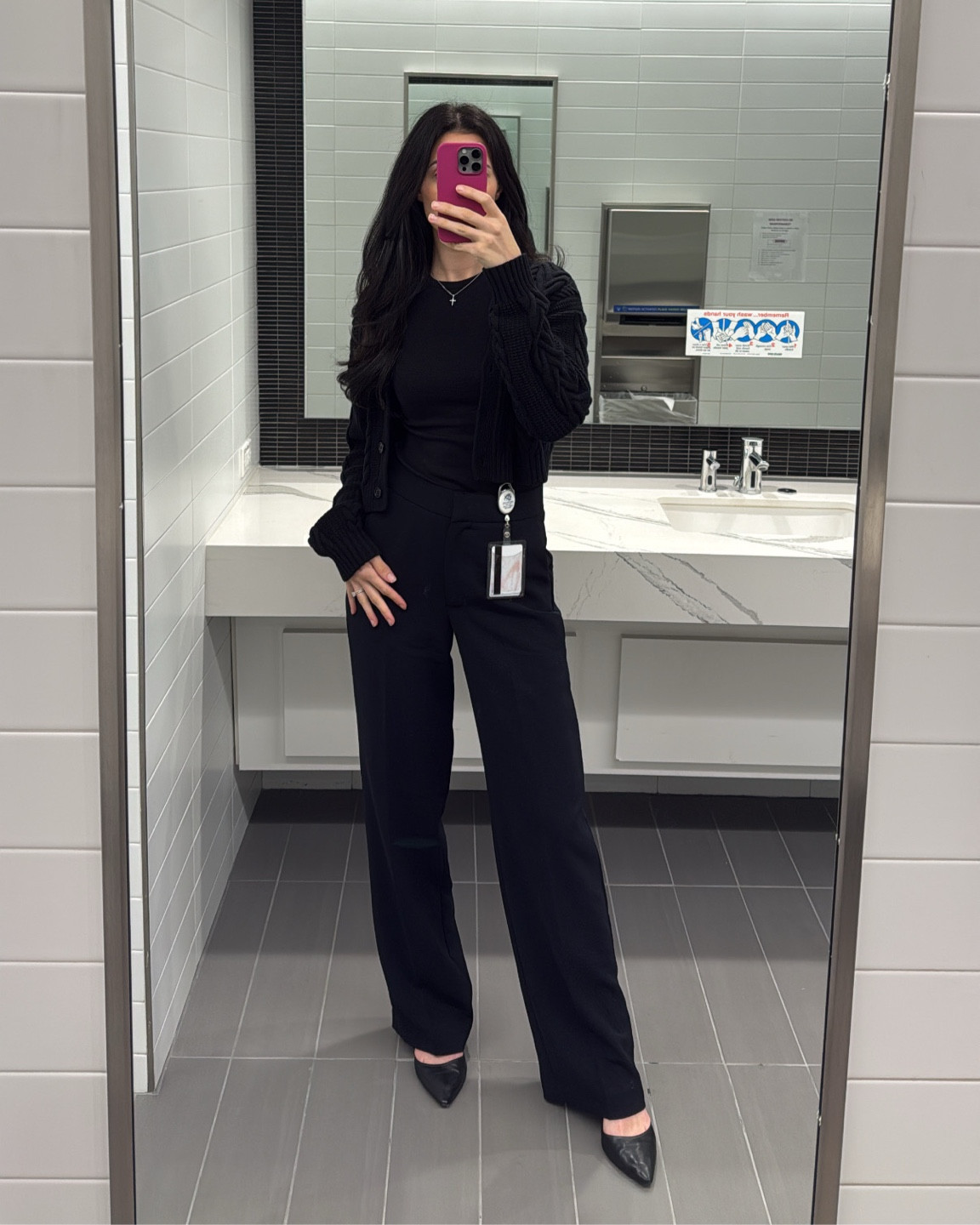 Size 6 tall pants
Cardigan is old Aritzia no longer on site so linked similar 