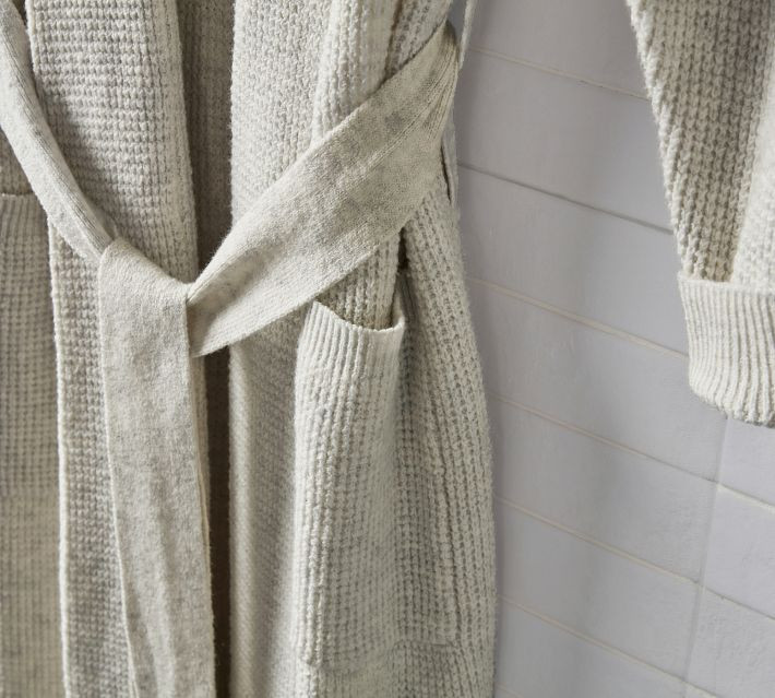 Cozy Thermal Sweater Robe | Pottery Barn (US)