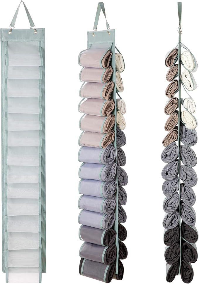 Legging Organizer Storage, T-Shirt Organizer, Hanging Closet Organizer, Hanging Clothes Organizer... | Amazon (US)