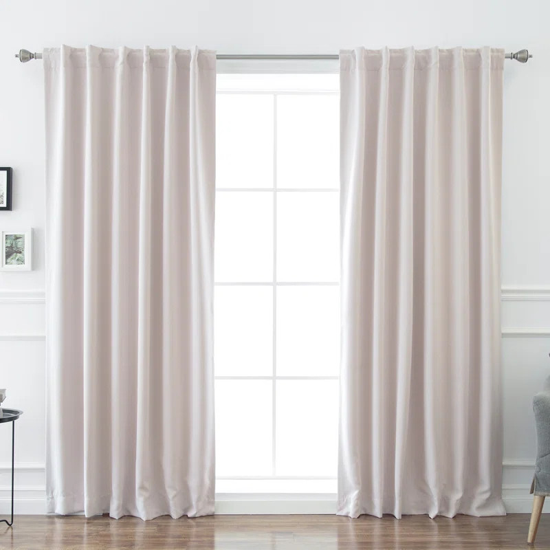Bantam Solid Blackout Thermal Rod Pocket Curtain Panels | Wayfair North America