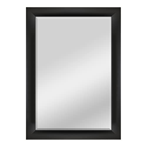 MCS 29.5x41.5 Large Wall Mirror, Classic Black Mirror, Vertical & Horizontal Wall Hanging Mirror for Bathroom, Bedroom & Livingroom | Amazon (US)
