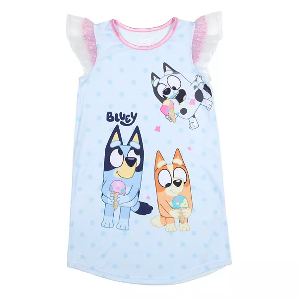Girls 4-8 Bluey Allover Print Nightgown | Kohl's