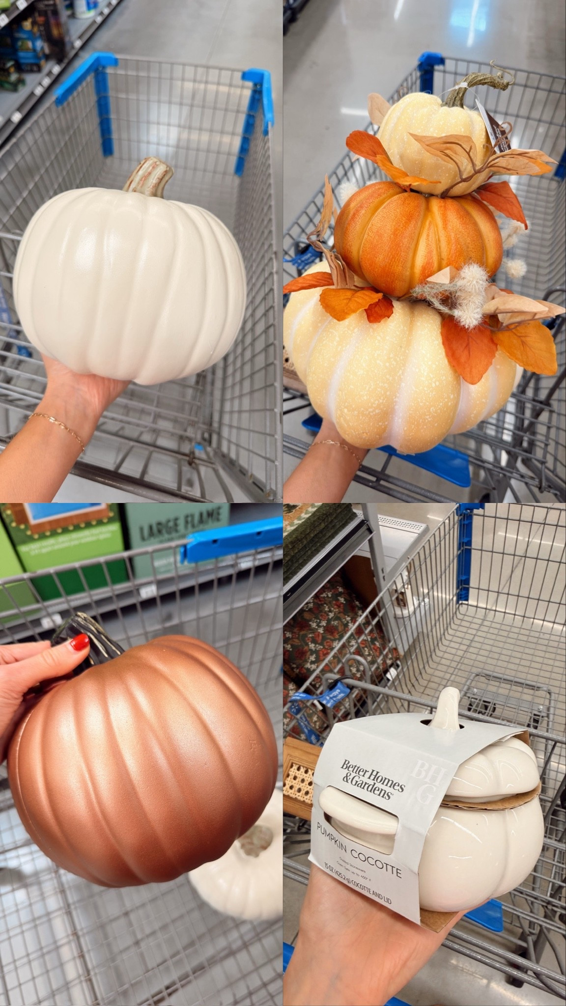 @Walmart pumpkin game is so good this year 🍂 White, copper, and that stacked pumpkin trio are all giving the coziest fall vibes. Also loving this pumpkin cocotte from Better Homes & Gardens for fall baking. Linking my favorites below!

#LTKHome #LTKSeasonal