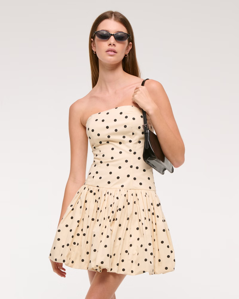 Women's The A&F Emerson Poplin Puff Sleeve Midi Dress | Women's Clearance | Abercrombie.com | Abercrombie & Fitch (UK)