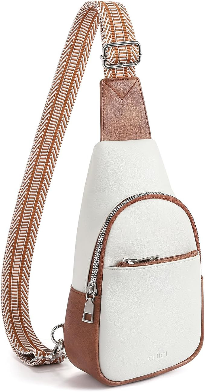 CLUCI Small Sling Bag for Women,Vegan Leather Crossbody Bags for Women,Fanny Packs with Guitar St... | Amazon (US)