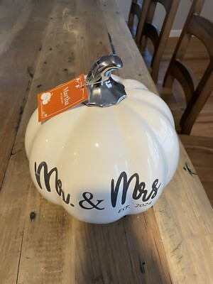 Martha Stewart Mr. & Mrs. Est. 2024 Large Pumpkin  | eBay | eBay US