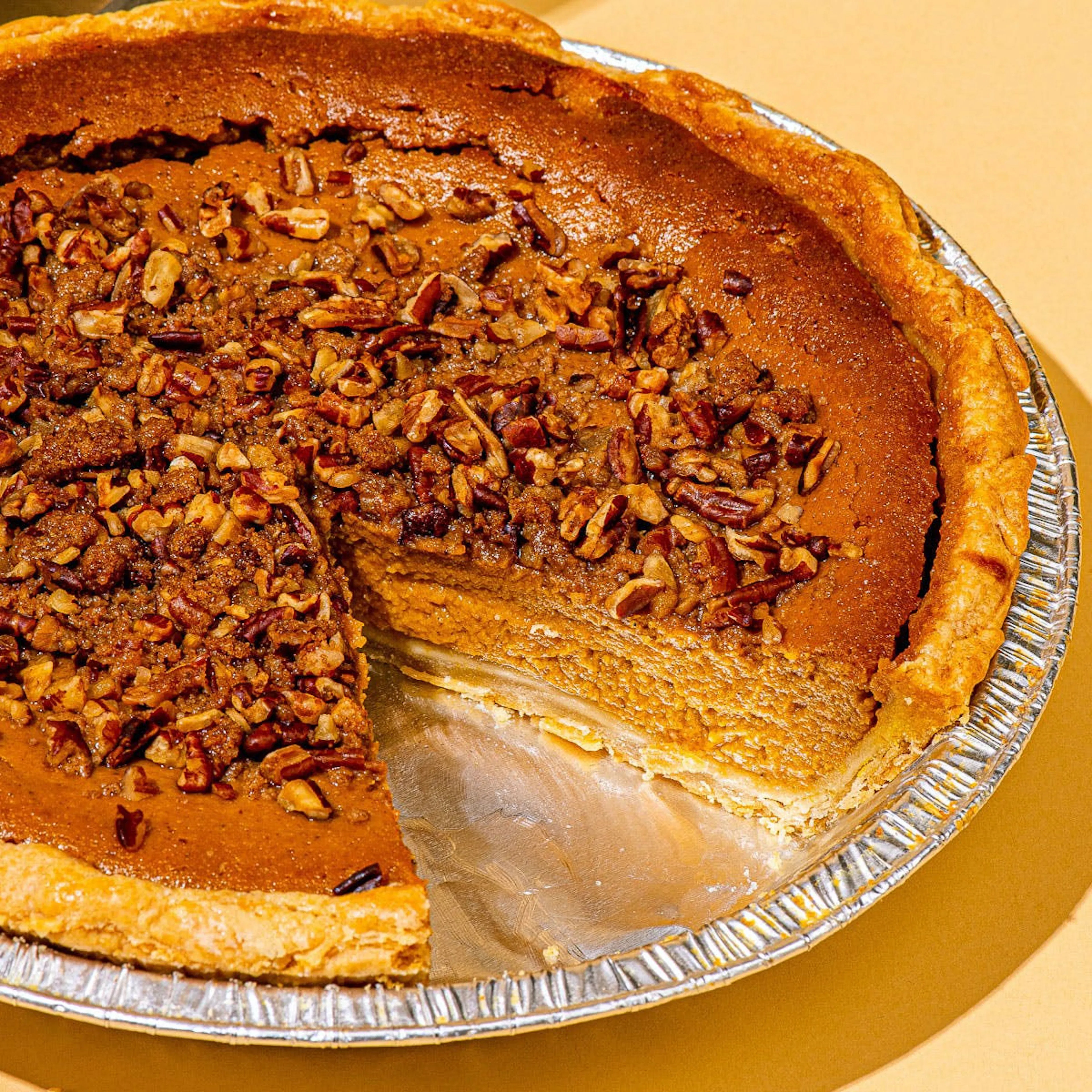 Maple Pumpkin Pie with Pecan Streusel by Michele's Pies | Goldbelly | Goldbelly