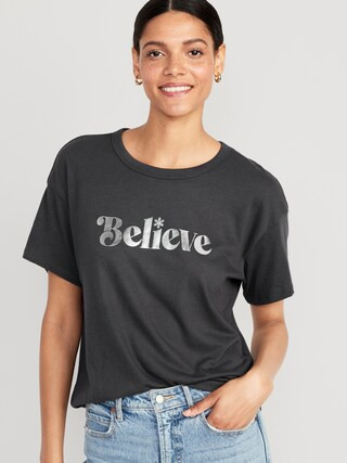 Matching Holiday-Graphic T-Shirt for Women | Old Navy (US)