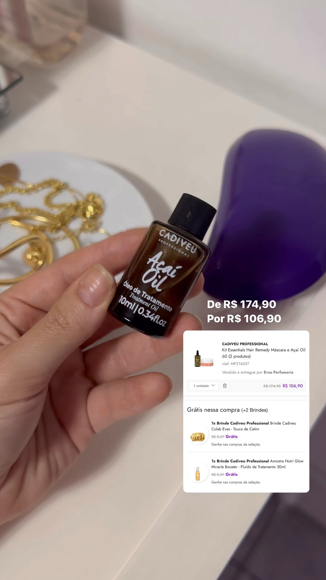 Kit Cadiveu Professional com uma máscara de nutrição Hair Remedy e um Açaí Oil de 60ml! 😱✨

#LTKsalealert #LTKbrasil #LTKbeauty