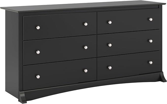 Prepac Sonoma 6-Drawer Double Dresser for Bedroom, Wide Chest of Drawers, Traditional Bedroom Fur... | Amazon (US)
