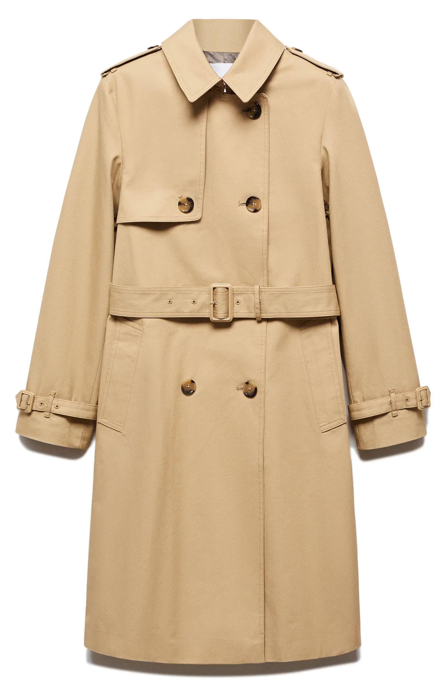 Classic Double Breasted Water Repellent Cotton Trench Coat | Nordstrom