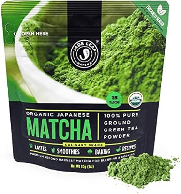 Jade Leaf Matcha Green Tea Powder - USDA Organic, Authentic Japanese Origin - Culinary Grade - Pr... | Amazon (US)