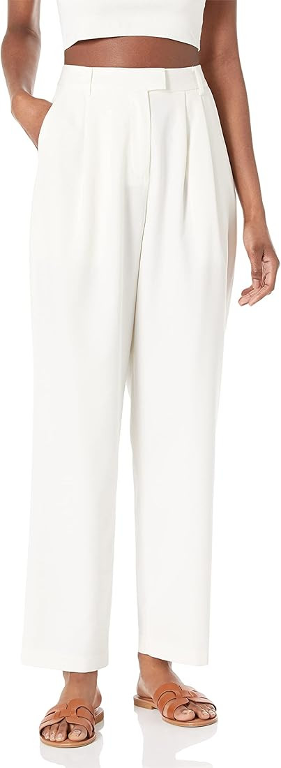 The Drop Women's Dylan Pleated Straight Pant | Amazon (US)