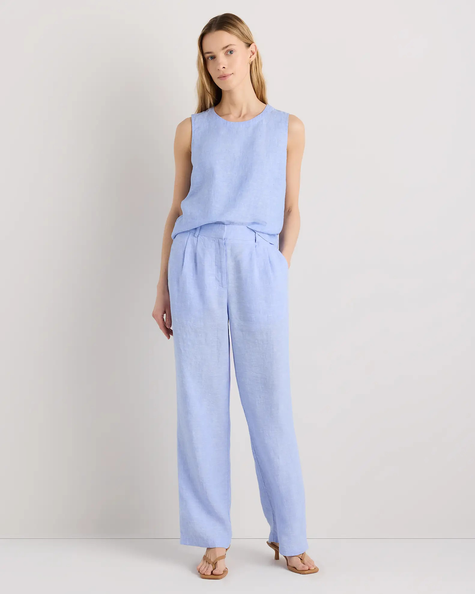 100% European Linen Pleated Trouser | Quince