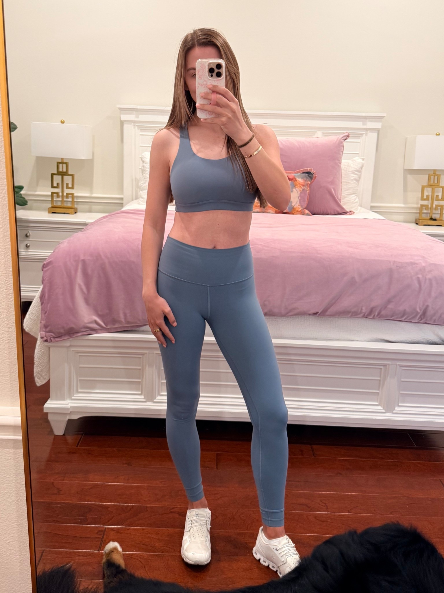 SALE ALERT! Perfect supportive Pilates set from Lulu! Love this bra because it’s padded and supportive, but doesn’t have a million straps in the back. Wearing size 8 in the top and size 6 in the align leggings 

#LTKActive #LTKfitnessgoals #LTKSaleAlert