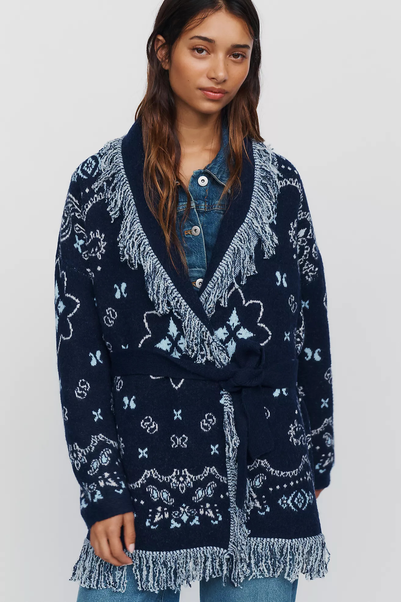 Bandana Wrap Cardigan | Anthropologie (US)