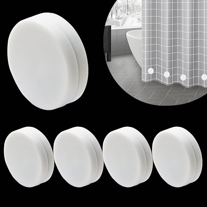 Magnetic Shower Curtain Weights, 10 Pieces Shower Liner Magnets, Silicone Wrapped Curtain Liners ... | Amazon (US)
