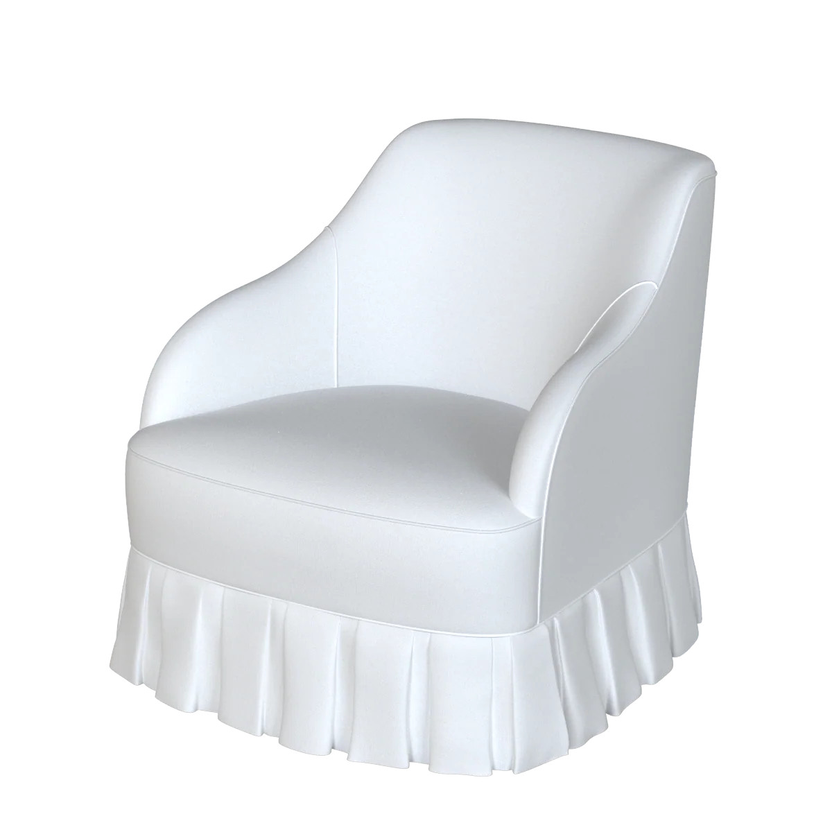 Coley Home - The Box Pleated Eloise Swivel | coley home