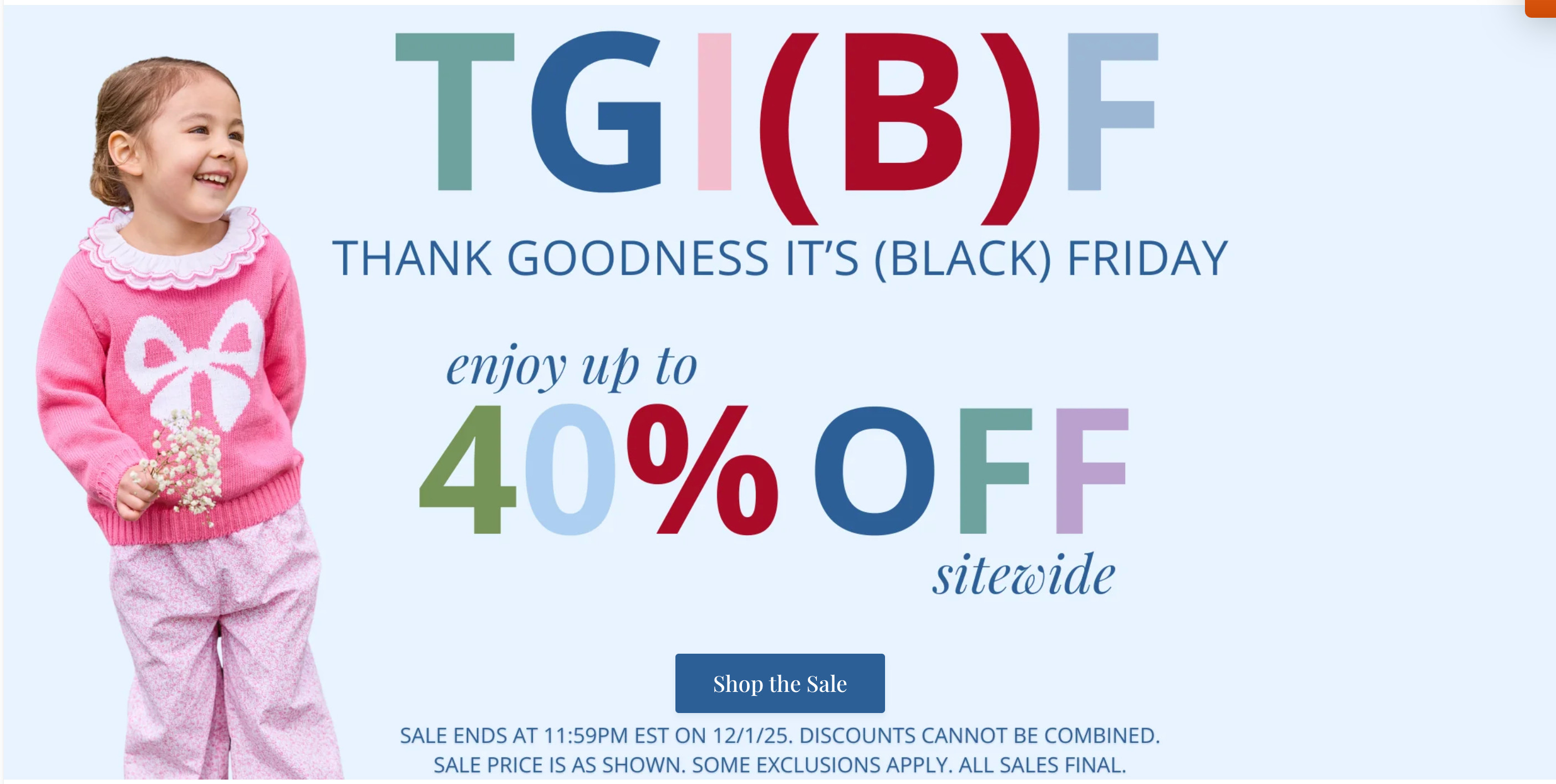 up to 40% off!  

 #LTKCyberWeek #LTKBaby #LTKKids