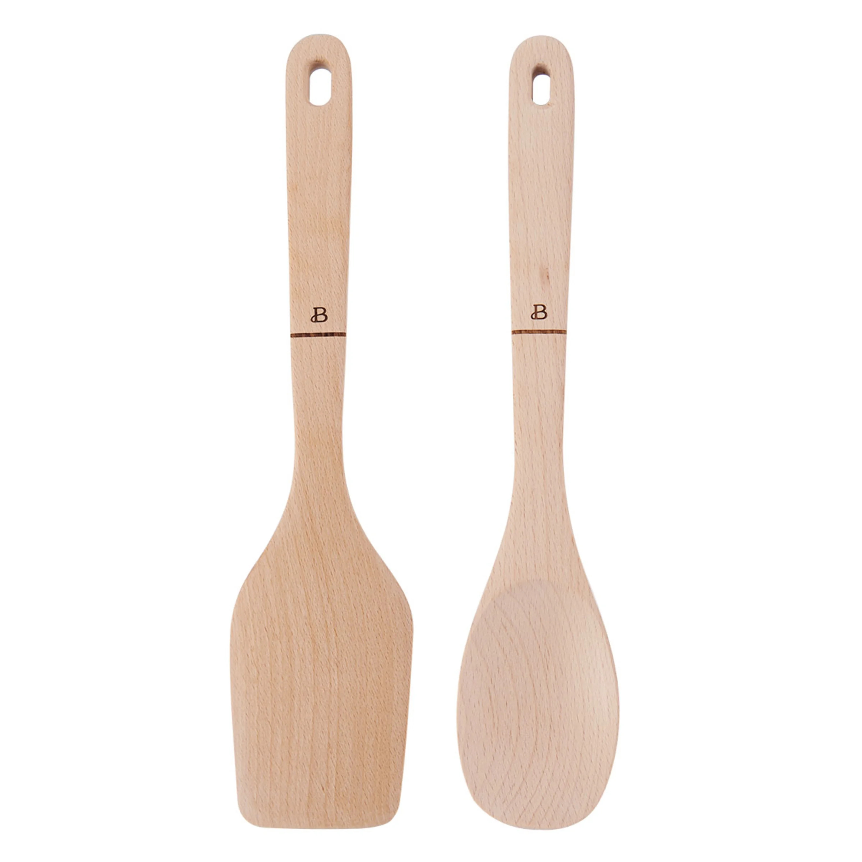 Beautiful Wood Spoon and Turner Set with Beechwood Finish , by Drew | Walmart (US)