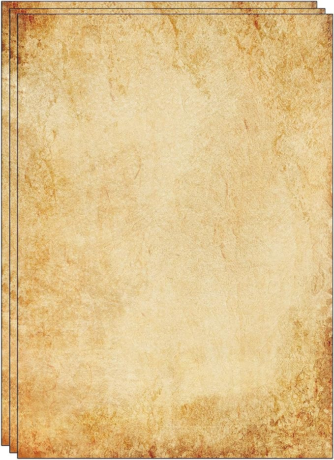 50 Sheets of old looking/Vintage Design Paper DIN A4. Great for vintage invites and letters | Amazon (US)