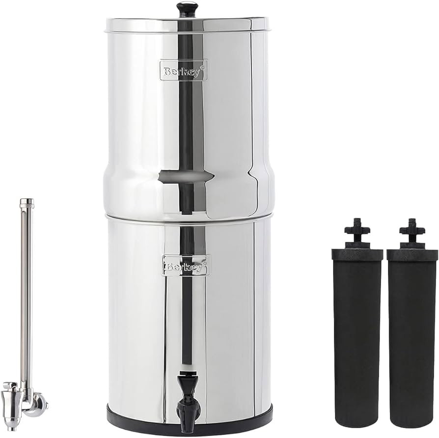 Royal Berkey Gravity-Fed Water Filter System with 2 Black Berkey Elements Plus Deluxe 10" Stainle... | Amazon (US)