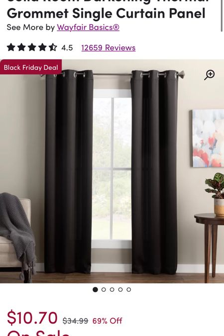 Blackout curtains at $10! Perfect for my kids room or anywhere you need individuals to sleep in 

#LTKsalealert #LTKunder50 #LTKhome