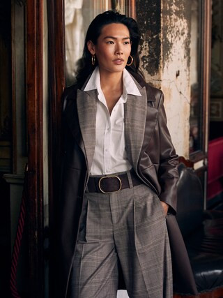 Bianca Vegan Leather Trench | Banana Republic Factory