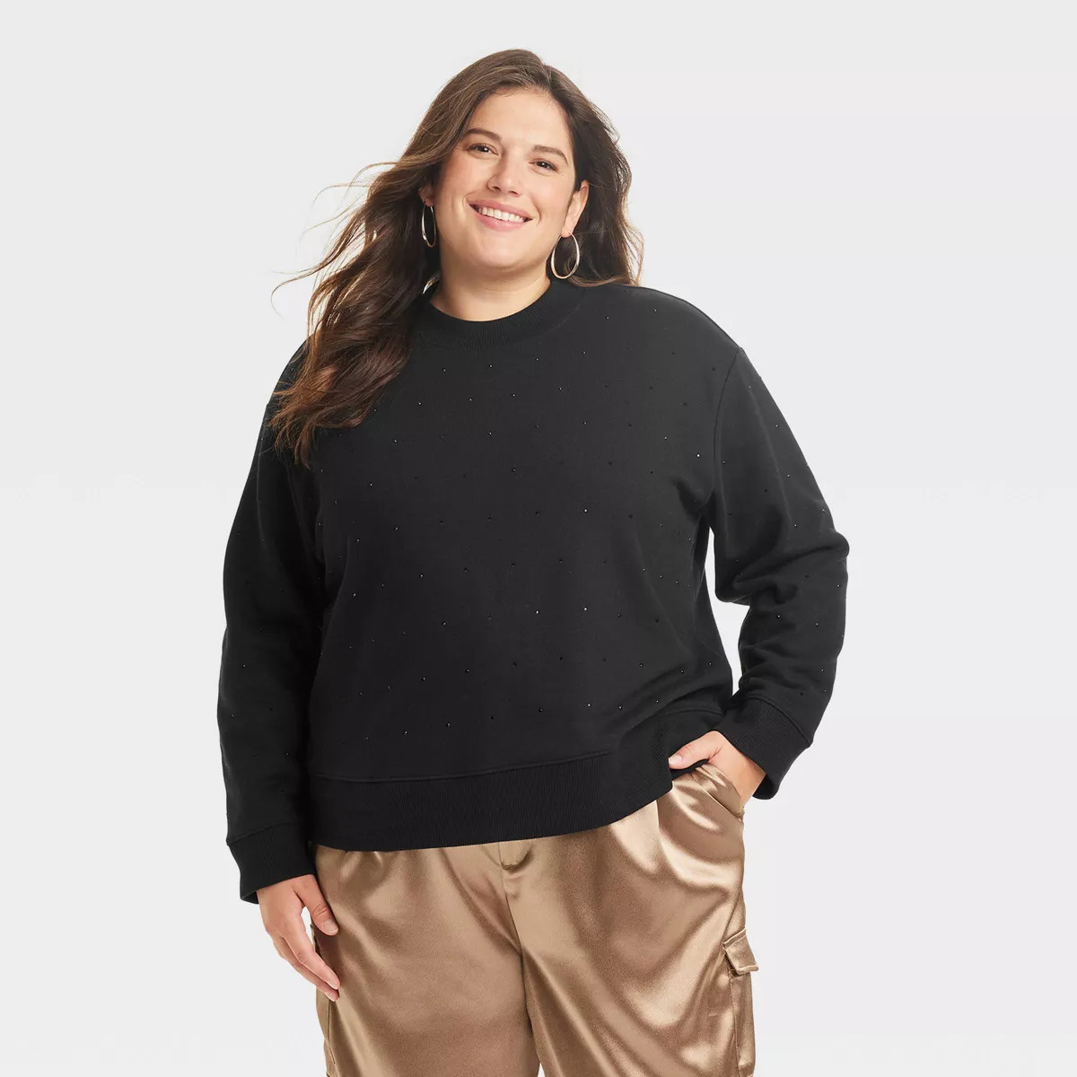 Women's Jeweled Pullover Sweatshirt - A New Day™ | Target