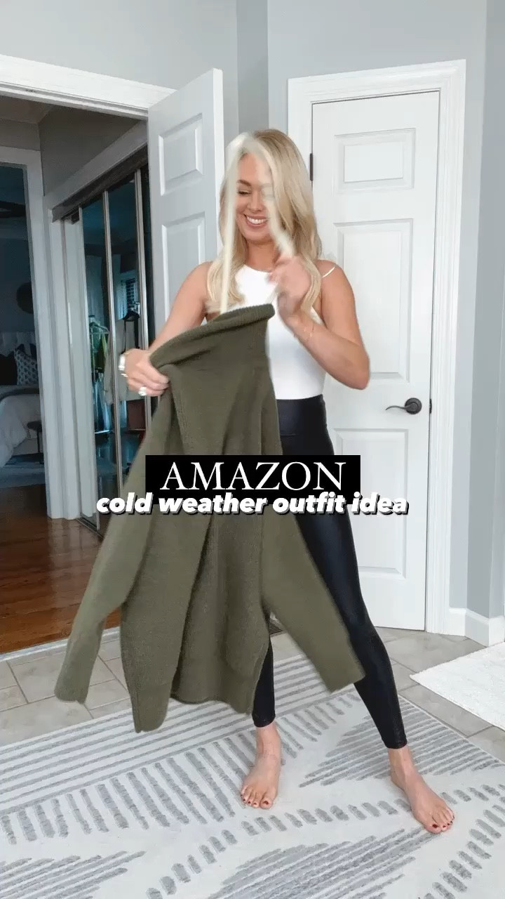 Amazon Cold Weather Outfit // Wearing a small in sweater, leggings & coat (everything fits true to size) // wearing an 8 in booties (fit true to size)

Winter outfit idea, Amazon outfit, Chelsea boots, boots, sweater outfit, cute winter outfit, casual winter outfits, casual outfit, faux leather leggings, wool coat outfit idea. 

#LTKSeasonal #LTKfindsunder50 #LTKshoecrush