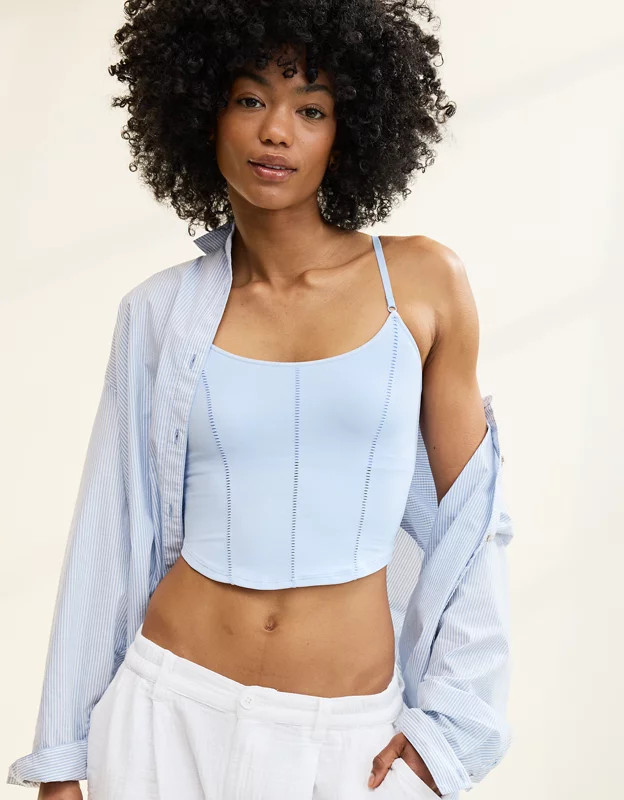 Superchill Seamless Corset Bra Top | Aerie