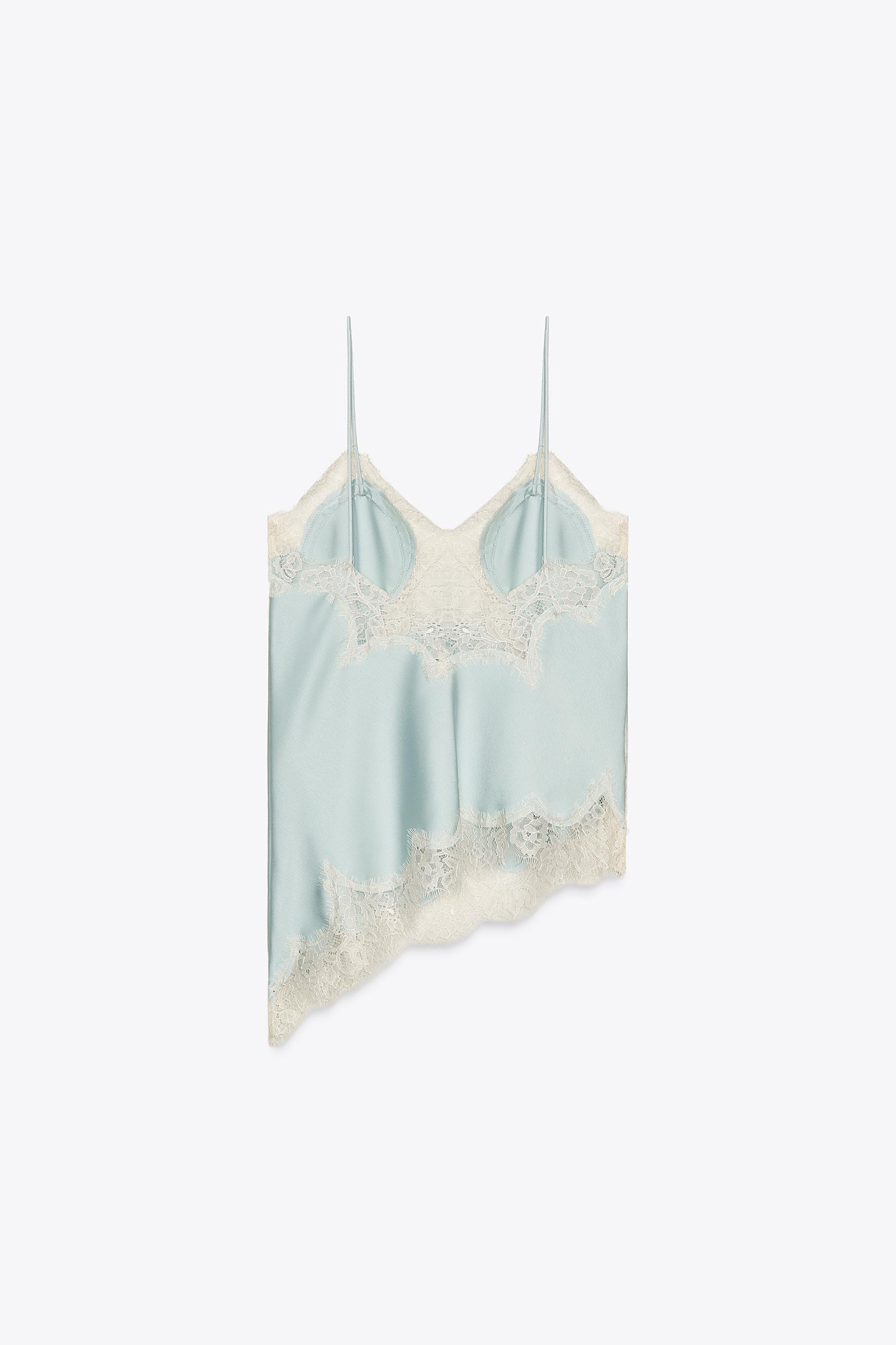 ZW COLLECTION LACE CAMISOLE TOP | Zara UK