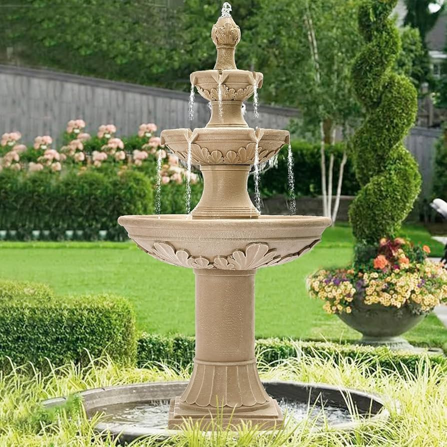 Italian Outdoor Water Fountains Garden Decor - 48.4''H Fountains and Waterfalls Outside, Large Ca... | Amazon (US)