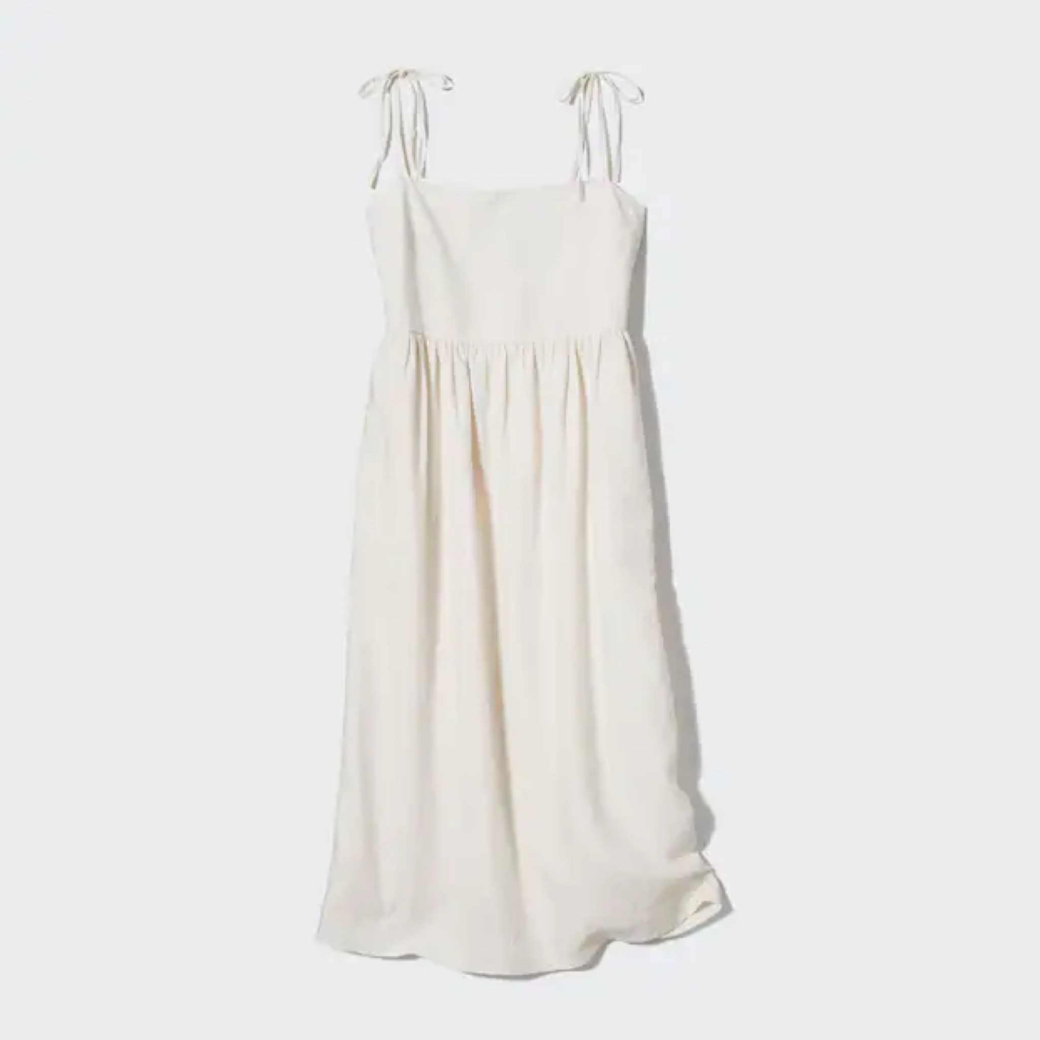 LINEN BLEND CAMI DRESS