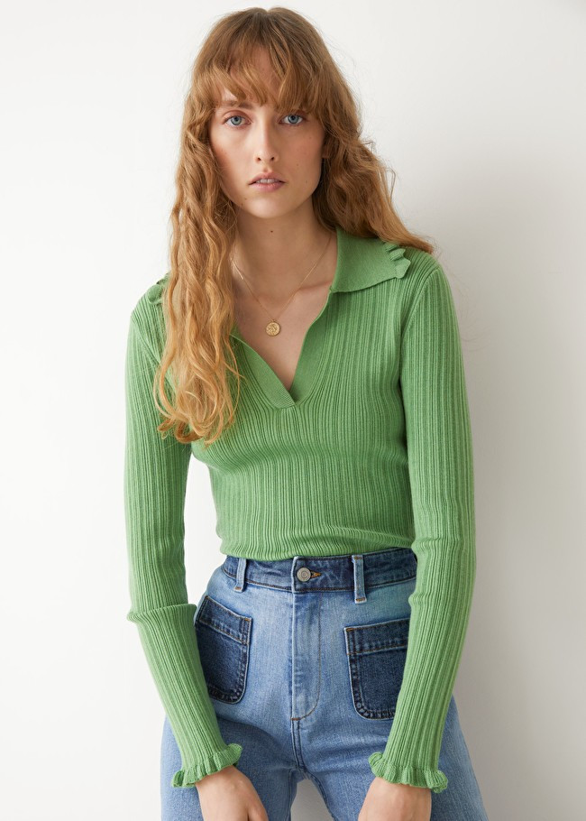 Fitted Rib Knit Top | & Other Stories (EU + UK)