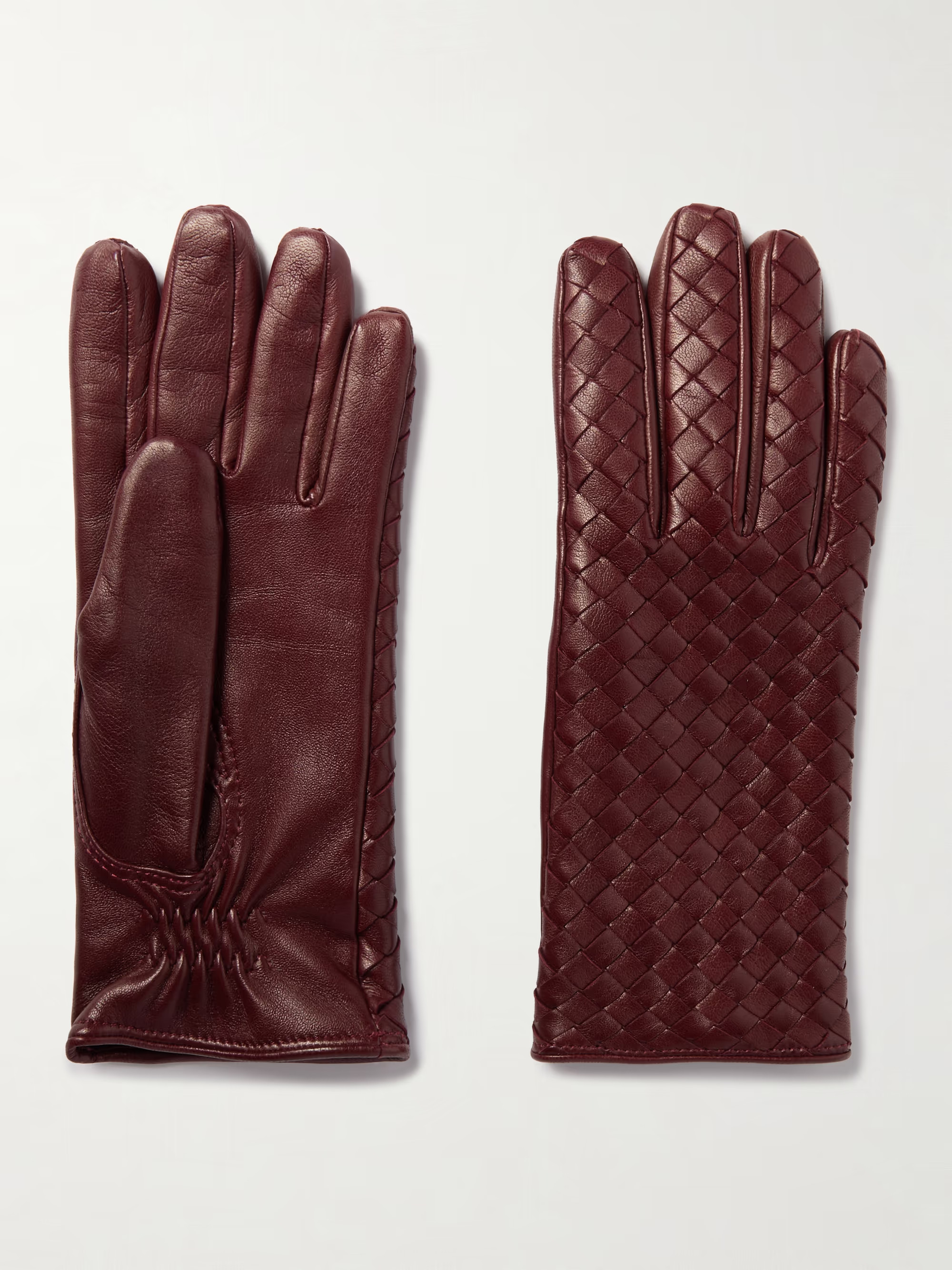 Intrecciato leather gloves | NET-A-PORTER (US)