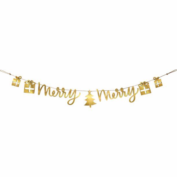 Packed Party "Merry Merry" Ready-To-Hang Acrylic Holiday Banner - Walmart.com | Walmart (US)