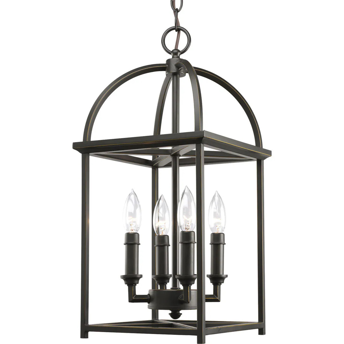 Progress Lighting Piedmont 4 -Light Antique Bronze Indoor Steel Chandelier | P3884-20 | Lowe's