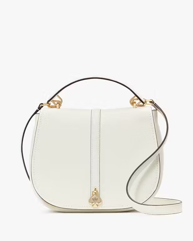 Kayla Pebbled Leather Saddle Bag | Kate Spade Outlet
