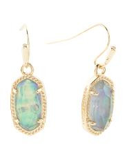 Gold Lee Lilac Abalone Earrings | TJ Maxx