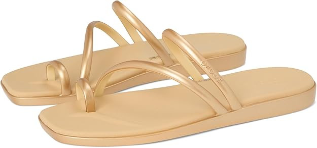 Crocs Women's Miami Toe Loop Sandal Flat | Amazon (US)