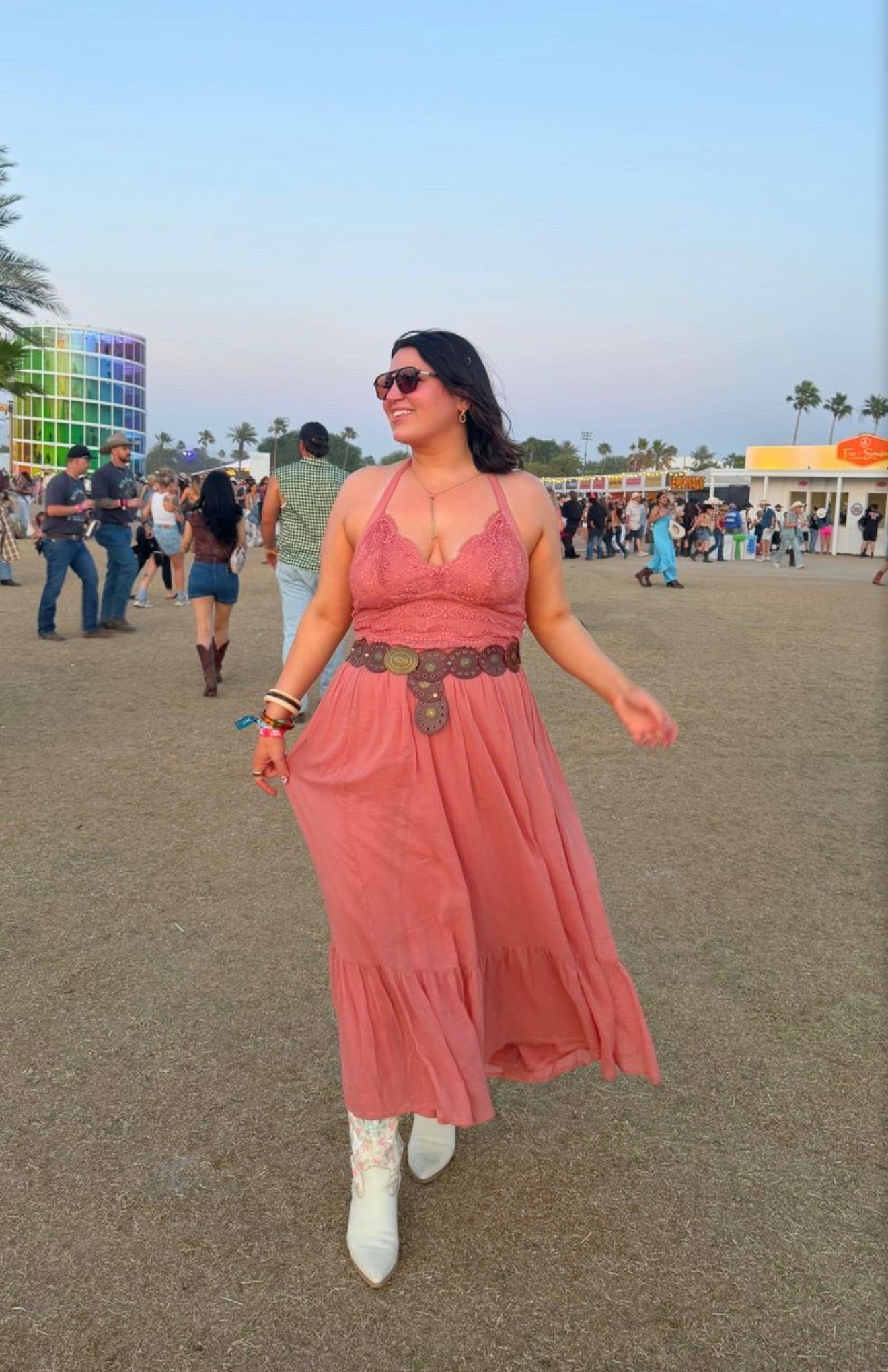 Stagecoach Day 1 outfit 

Dress - size 00 
boots - 10* older boots, added similar

#LTKFestival #LTKMidsize #LTKSeasonal