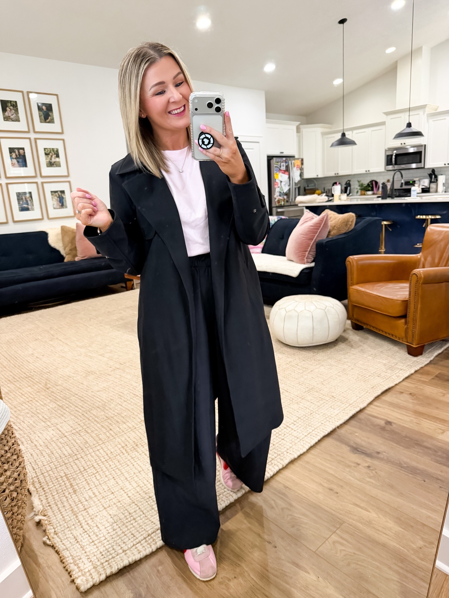 This stretch trench coat is finally 30% off and it rarely goes on sale. Definitely a splurge-worthy wardrobe staple.

I love it for errands, work outfits, travel days, and commuting because it instantly pulls any outfit together. The Italian Euroluxe fabric is structured but stretchy so it feels polished and comfortable.

Features I love:
• secure zip pockets
• wrinkle-resistant packable fabric
• abrasion resistant
• UPF 40+ protection

It’s one of those investment pieces you’ll wear for years and can easily dress up or down.

Small regular trench . A petite might be nice for better length in the arms
Medium tee 

#LTKootd #LTKPetite #LTKSaleAlert