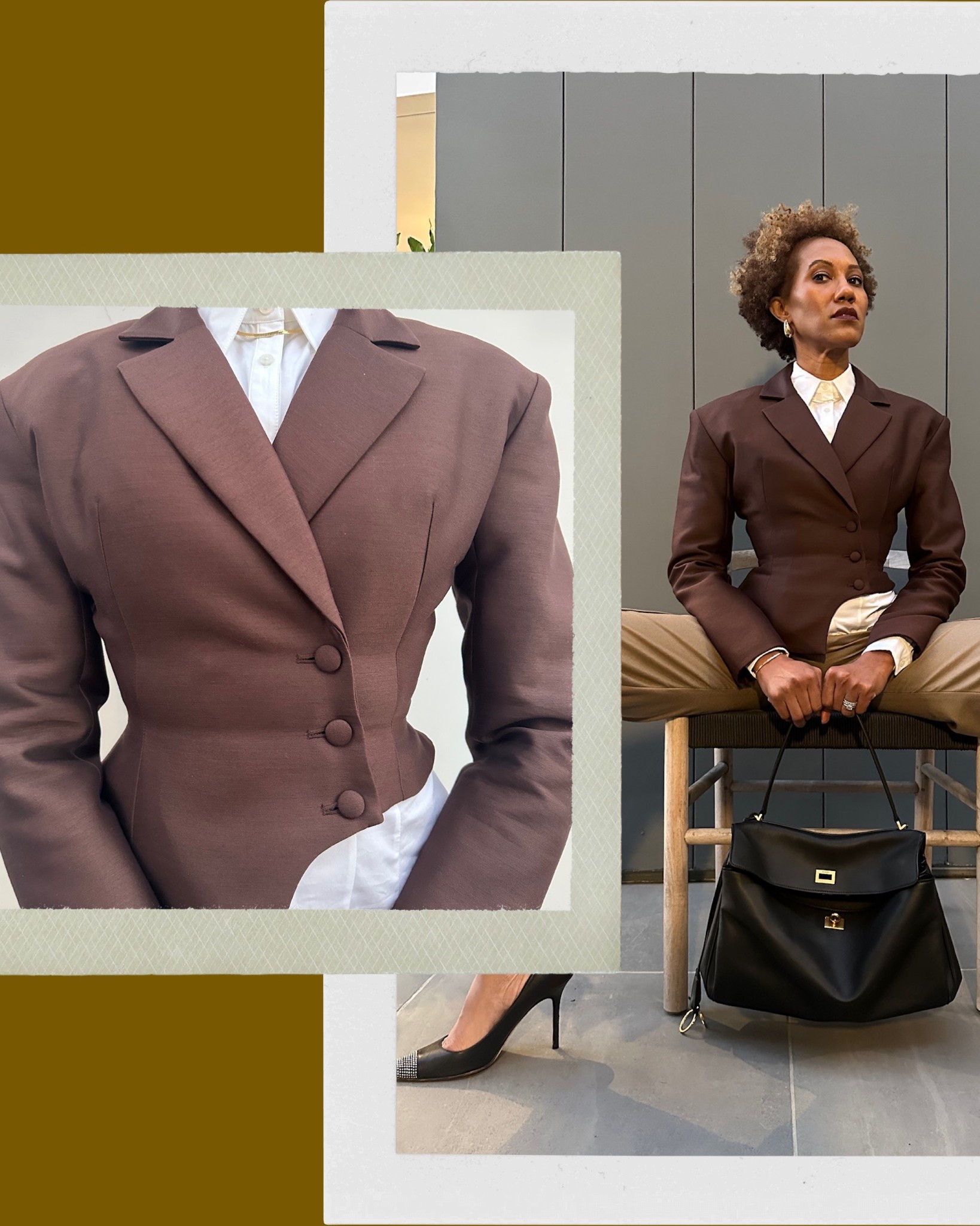Very fashion forward. 
Very chic.

It’s giving luxury with authority vibes.

Not your average executive.

Breakdown coming.

#editorialfashion #Whatpowerlookslike #elevatedstyle #luxurywardrobe #styleasstrategy 

#LTKootd #LTKWorkwear #LTKselfcare