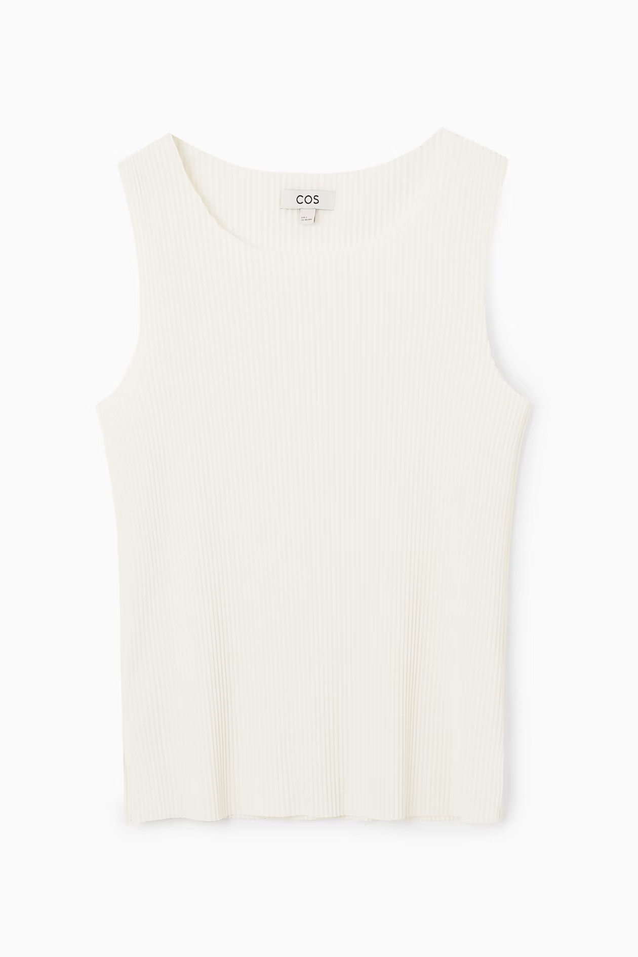 RIBBED TANK TOP - IVORY | COS | COS (AU)