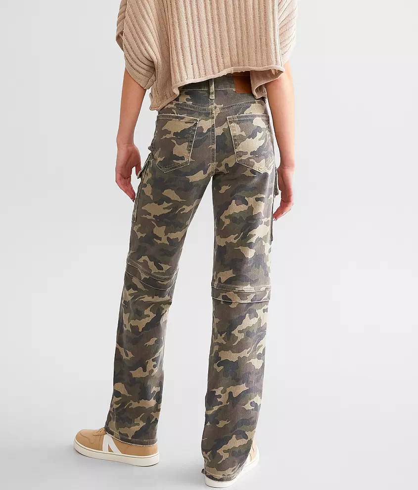 Tracey Camo Cargo Straight Stretch Jean | Buckle