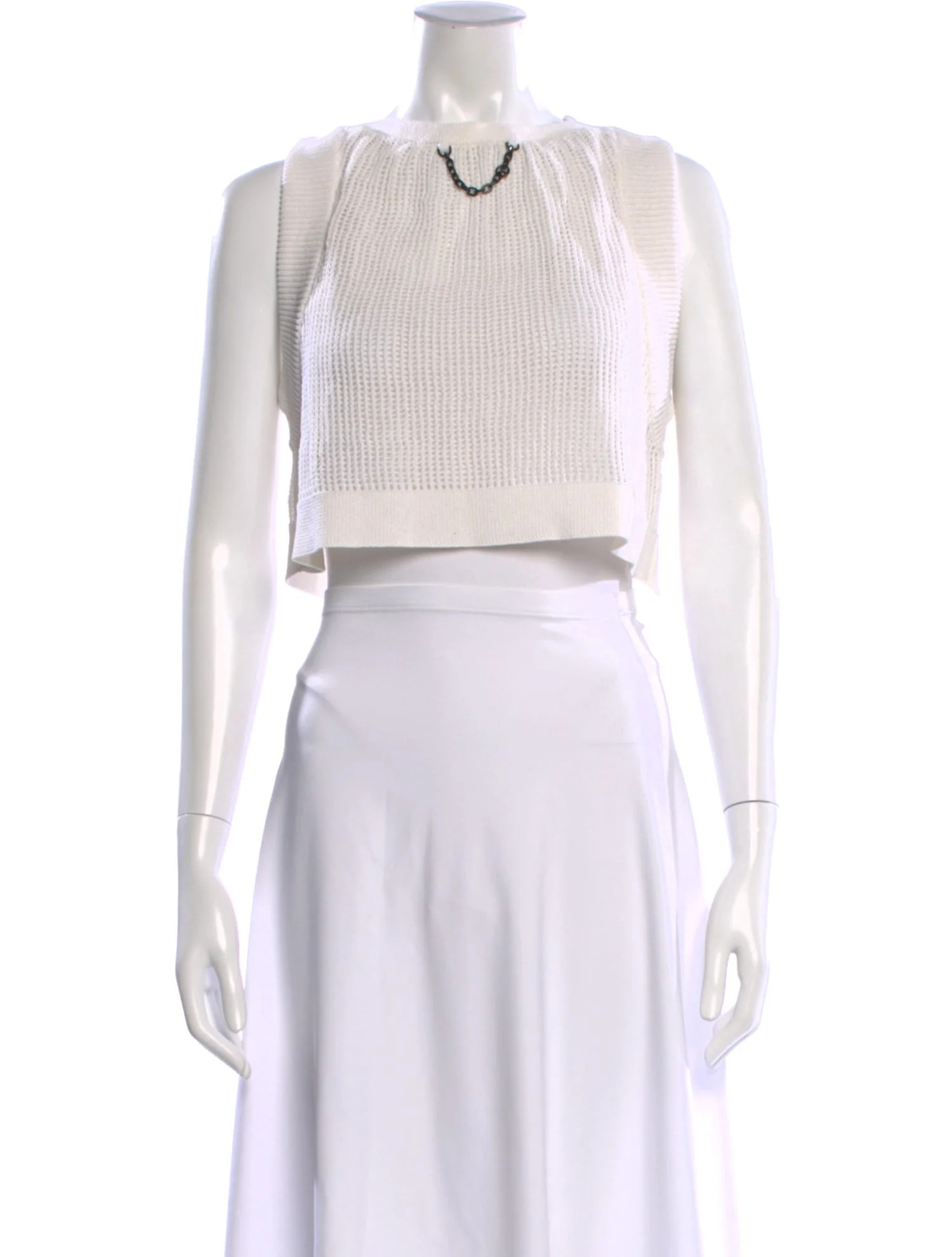 Louis Vuitton 2024 Crew Neck Crop Top w/ Tags - Neutrals Tops, Clothing - LOU1230596 | The RealRe... | The RealReal