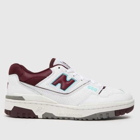 New Balance white & red 550 trainers | Schuh Ireland