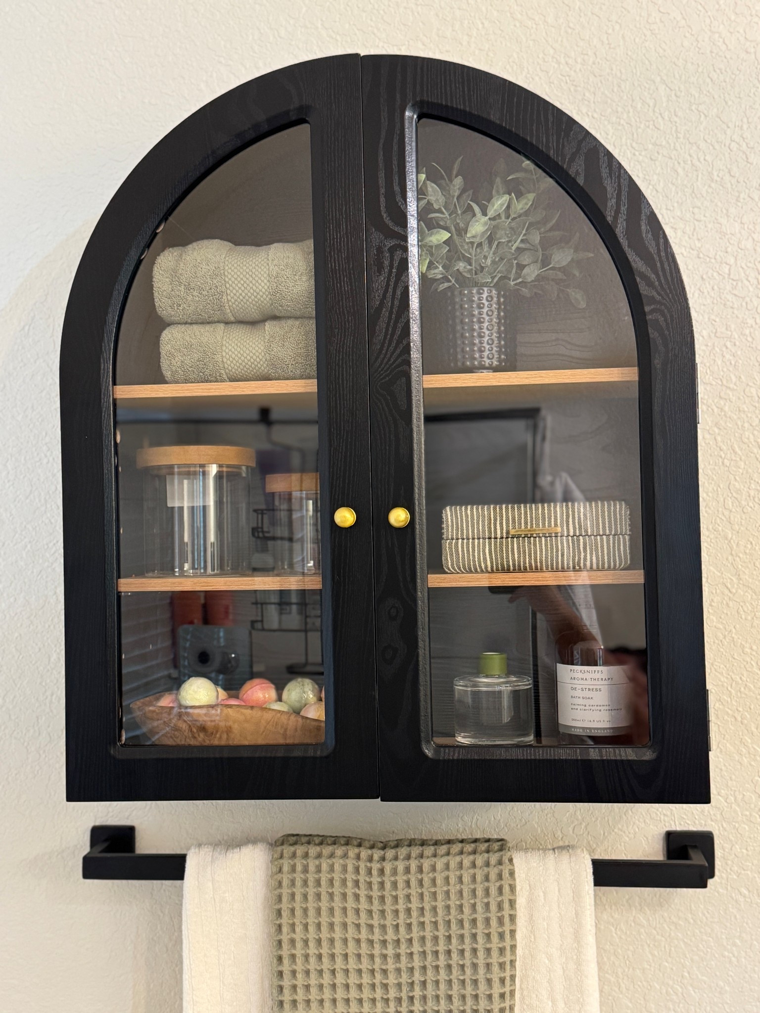 Super cute arched cabinet find!  Perfect for bathroom storage! #bathroom #bathroomstorage #archedcabinet #storage

#LTKStyleTip