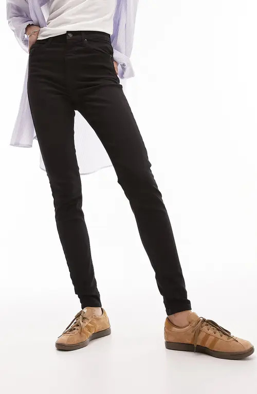 Topshop Jamie Jeans in Black at Nordstrom, Size 27 | Nordstrom